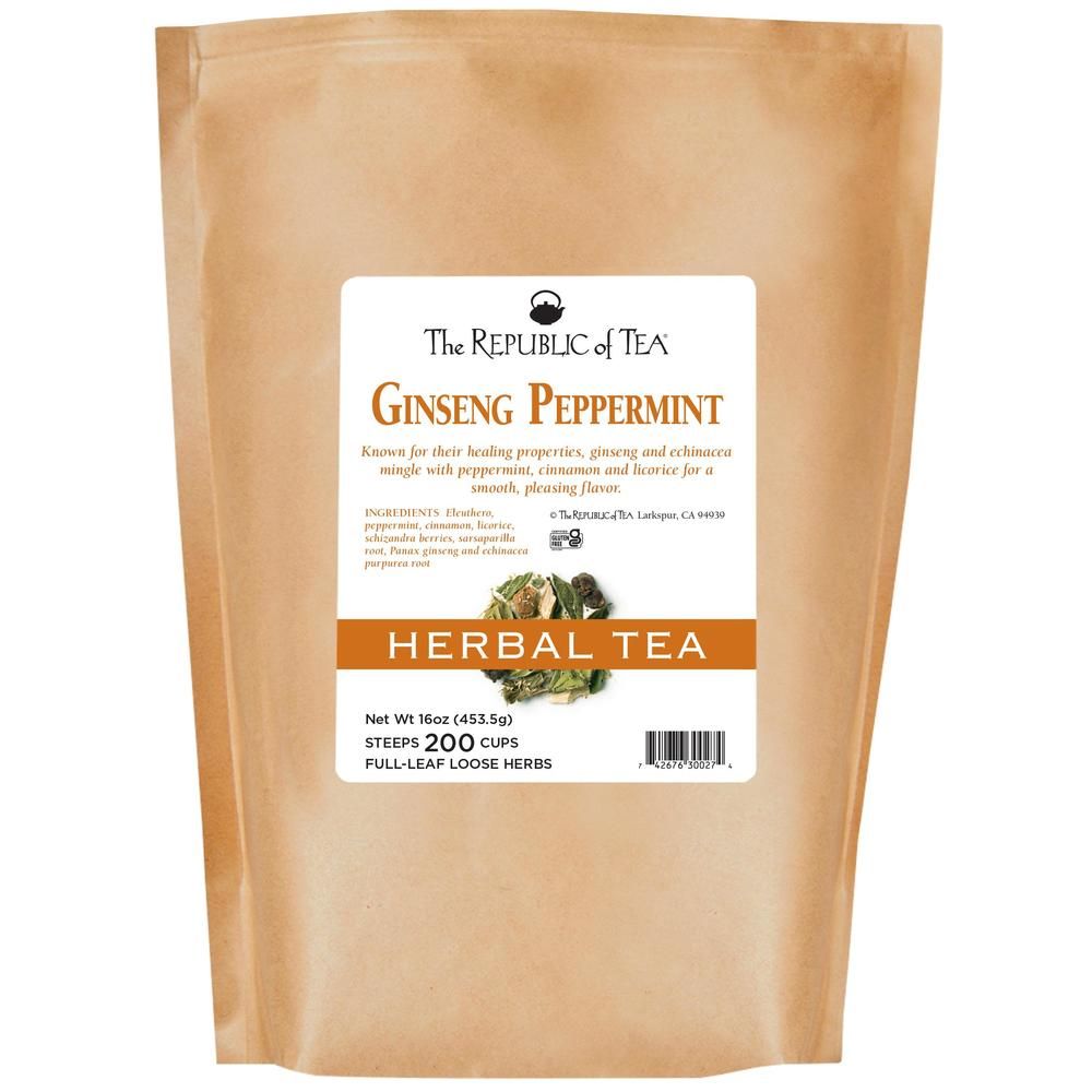Ginseng Peppermint Herbal Full-Leaf Tea