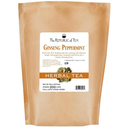 Ginseng Peppermint Herbal Full-Leaf Tea