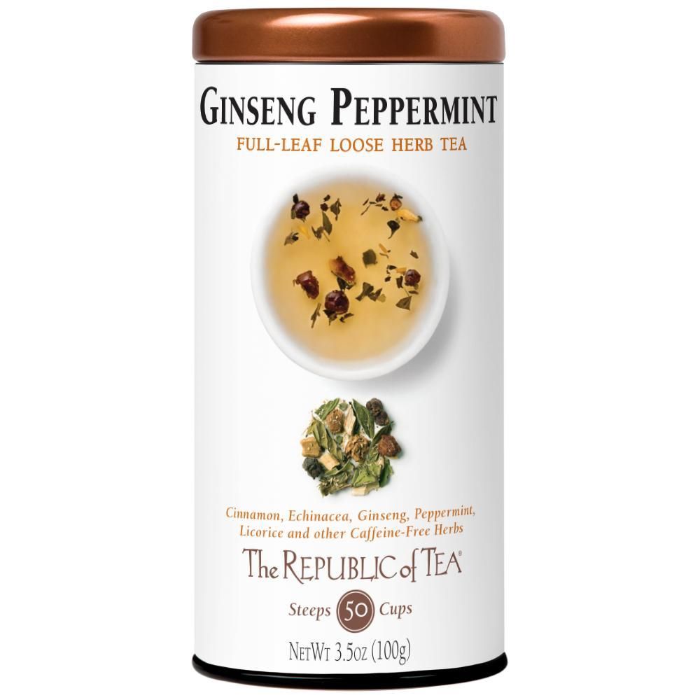 Ginseng Peppermint Herbal Full-Leaf Tea