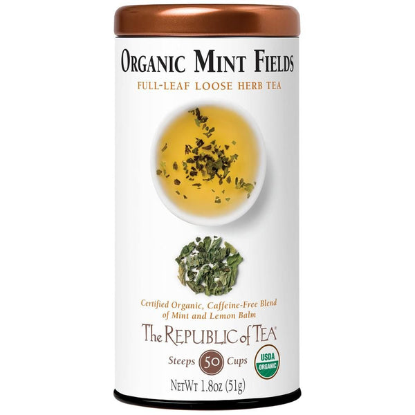 organic tobacco leaf tea The Republic of Tea Organic Mint Fields Herb Tea