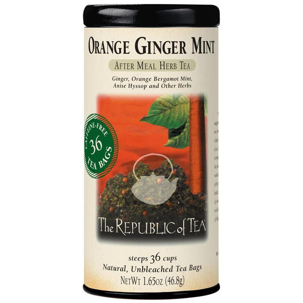 Orange Ginger Mint Herbal Tea Bags – The Republic of Tea