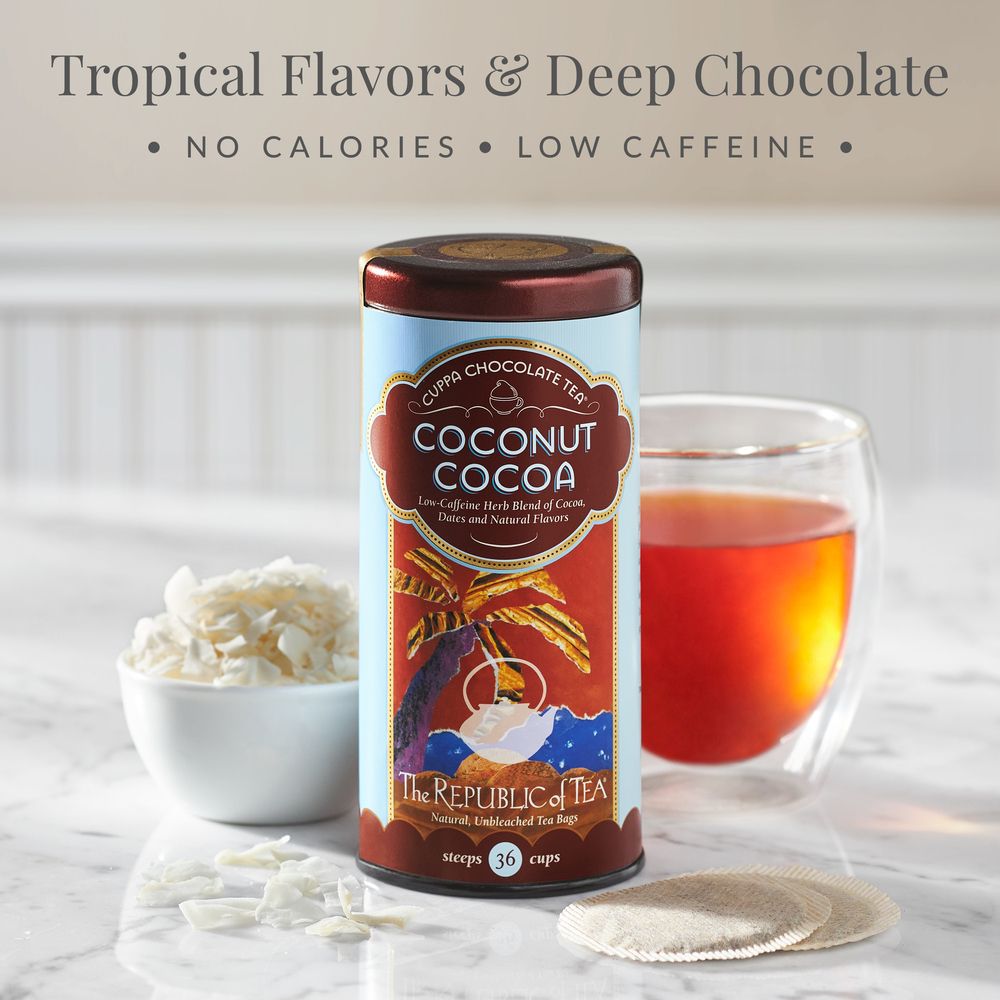 Coconut Cocoa Cuppa Chocolate Tea Bags – The Republic of Tea