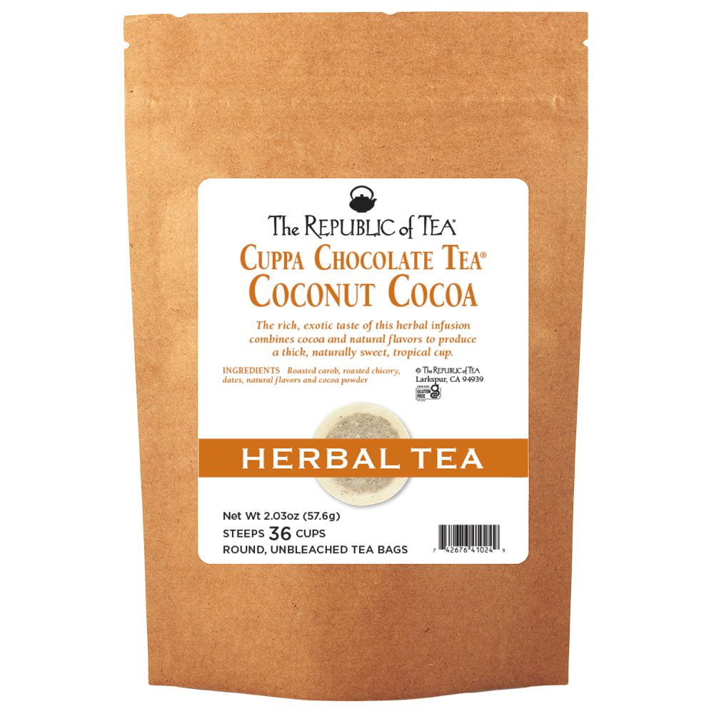 Coconut Cocoa Cuppa Chocolate Tea Bags – The Republic of Tea
