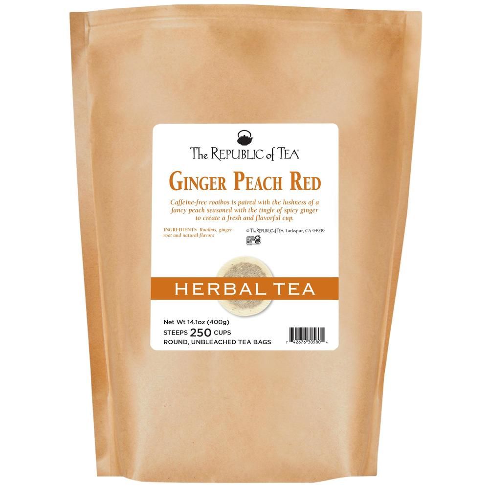 Ginger Peach Red Tea Bags