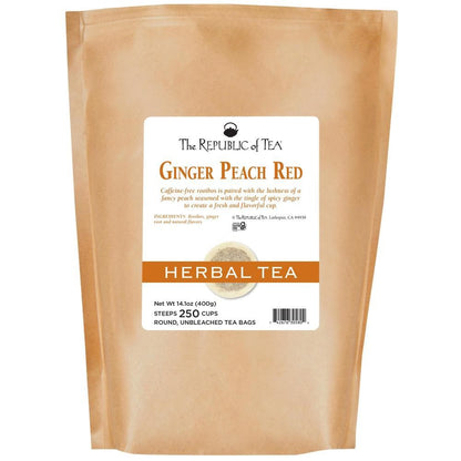 Ginger Peach Red Tea Bags