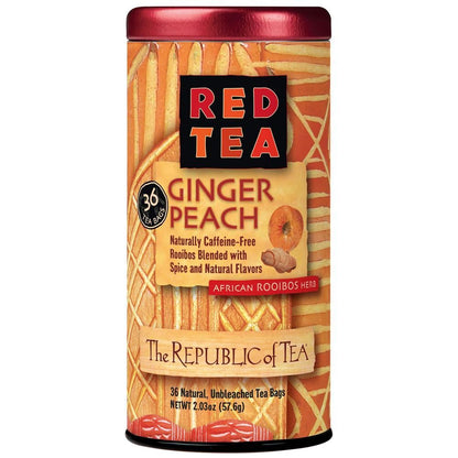 Ginger Peach Red Tea Bags