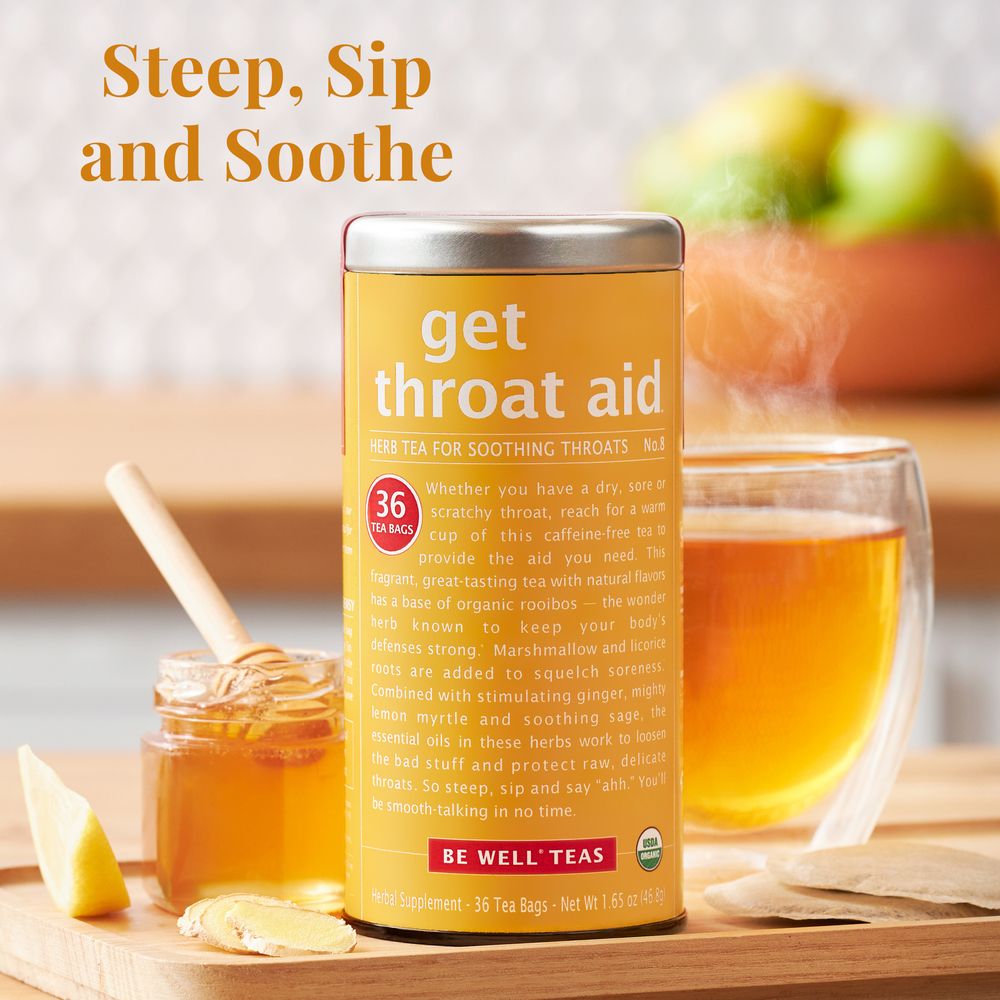 Get Throat Aid® - Herb Tea for Soothing Throats