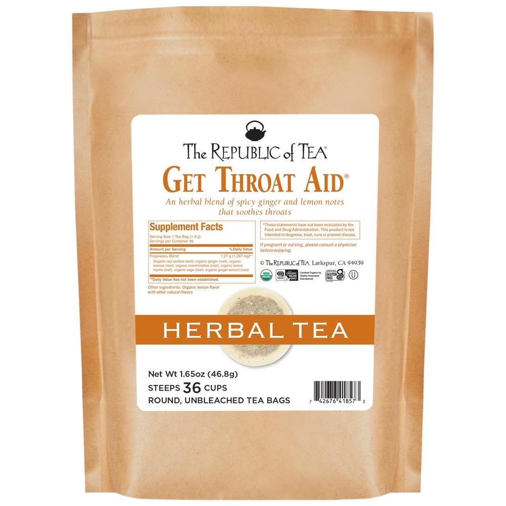 Get Throat Aid® - Herb Tea for Soothing Throats
