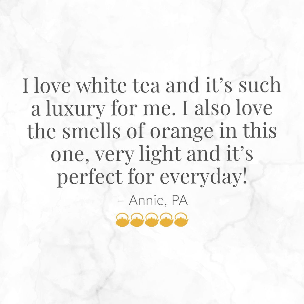 Orange Blossom 100% White Tea Bags