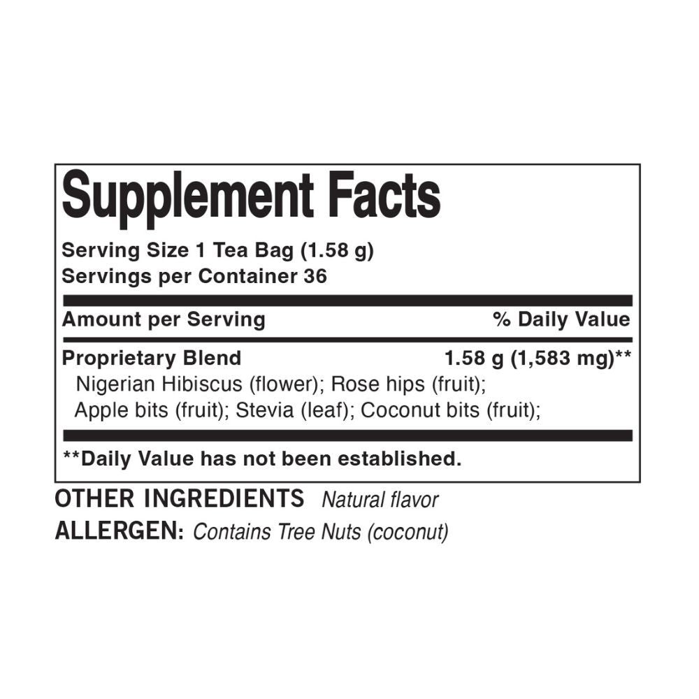 Hibiscus Coconut Tea Bags