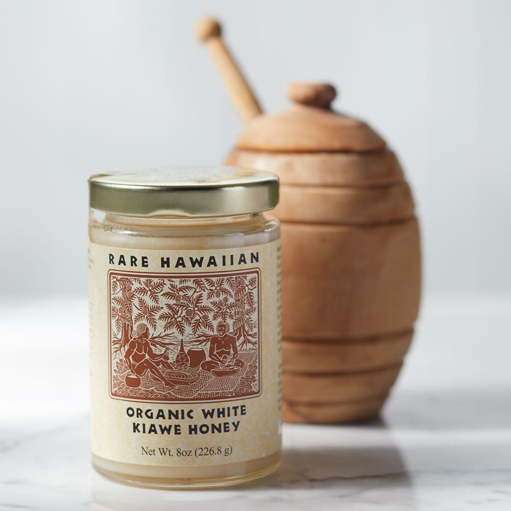 菓子 ORGANIC WHITE KIAWE HONEY Organic White Kiawe Honey - Rare Hawaiian
