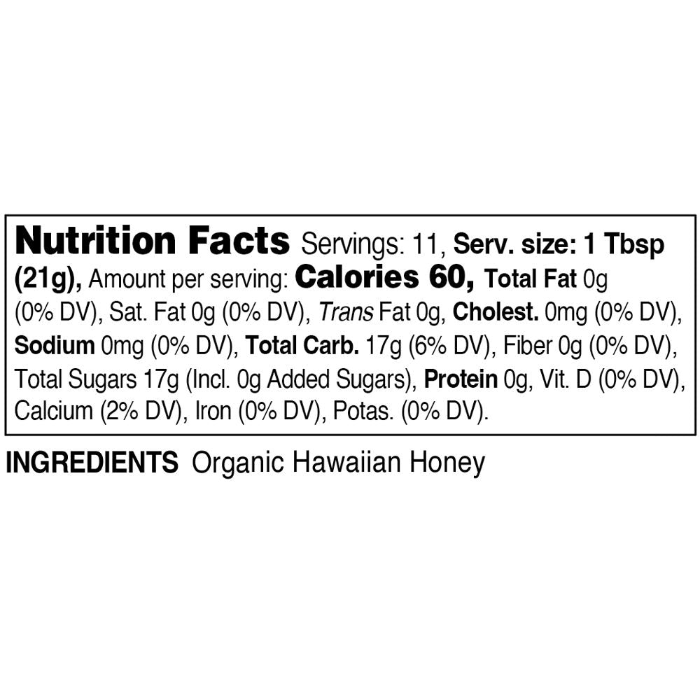 Rare Hawaiian Organic Kiawe White Honey