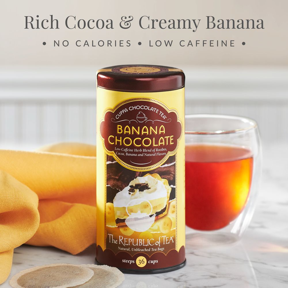 Banana Cuppa Chocolate Tea Bags – The Republic of Tea