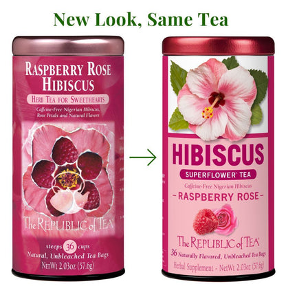 Raspberry Rose Hibiscus Tea Bags