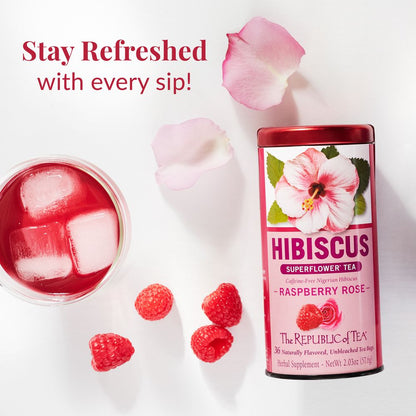 Raspberry Rose Hibiscus Tea Bags