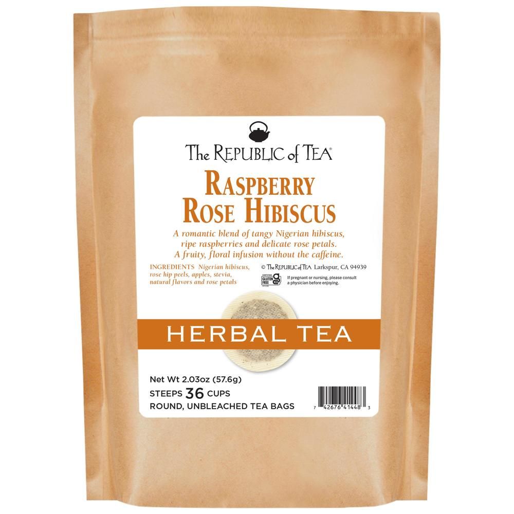 Raspberry Rose Hibiscus Tea Bags – The Republic of Tea