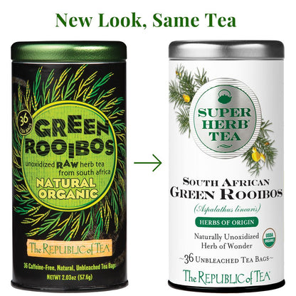 Organic South African Green Rooibos SuperHerb® Herbs of Origin Tea Bags