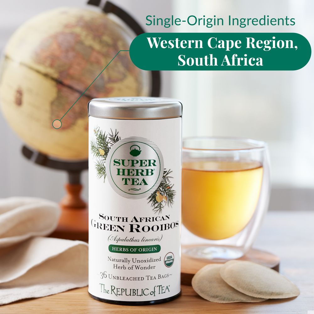 Organic South African Green Rooibos SuperHerb® Herbs of Origin Tea Bags