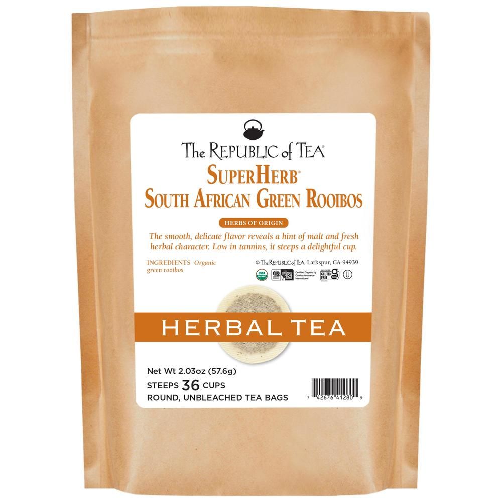 Organic South African Green Rooibos SuperHerb® Herbs of Origin Tea Bags