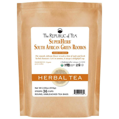 Organic South African Green Rooibos SuperHerb® Herbs of Origin Tea Bags