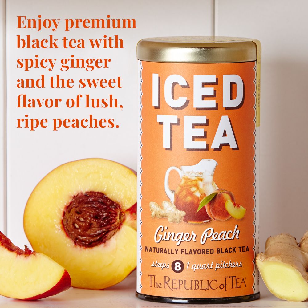 Ginger Peach Black Large Iced Tea Pouches