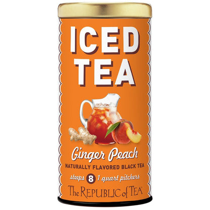 Ginger Peach Black Large Iced Tea Pouches
