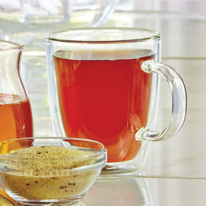 10 oz Double Wall Glass Mug (Set of 2)