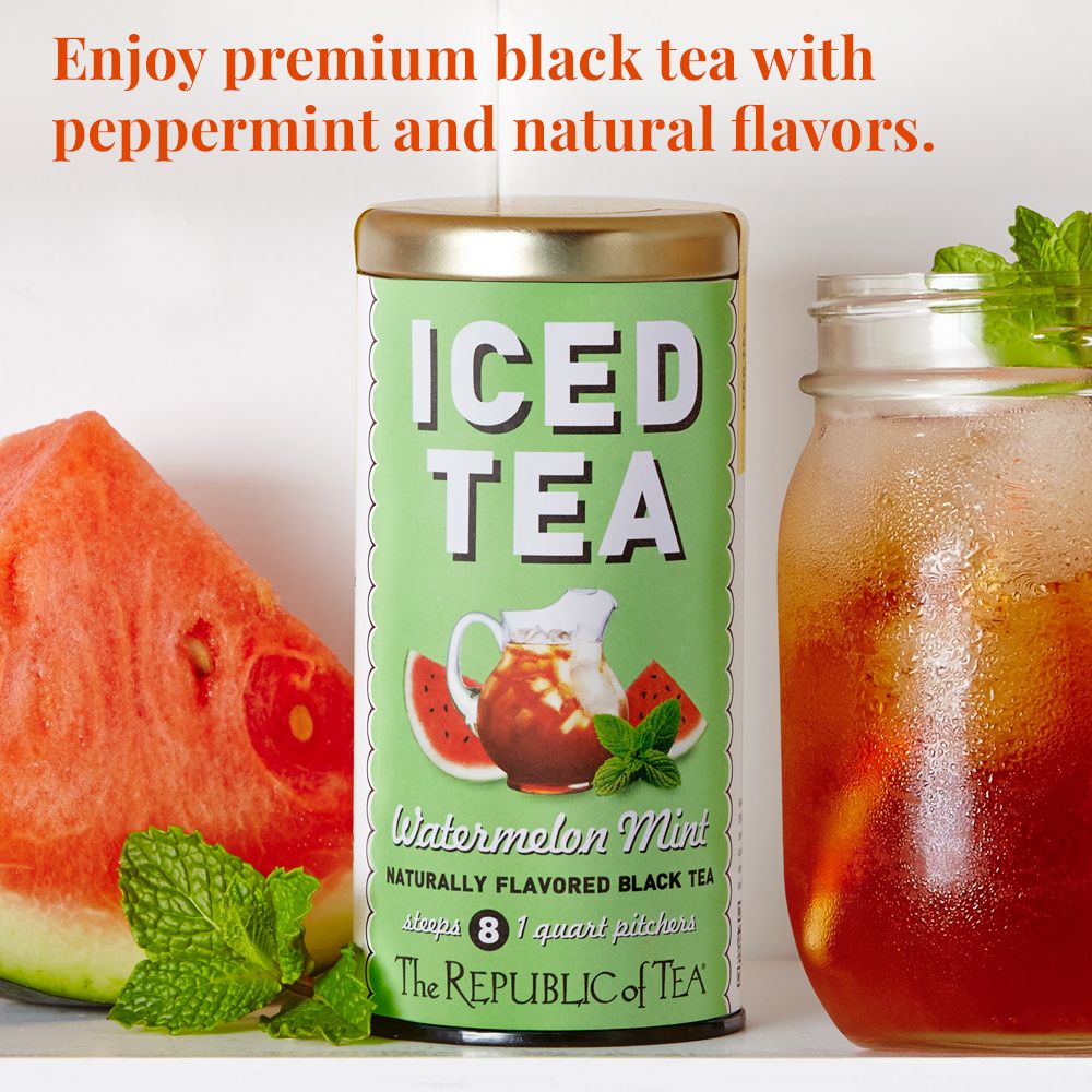 Watermelon Mint Black Large Iced Tea Pouches