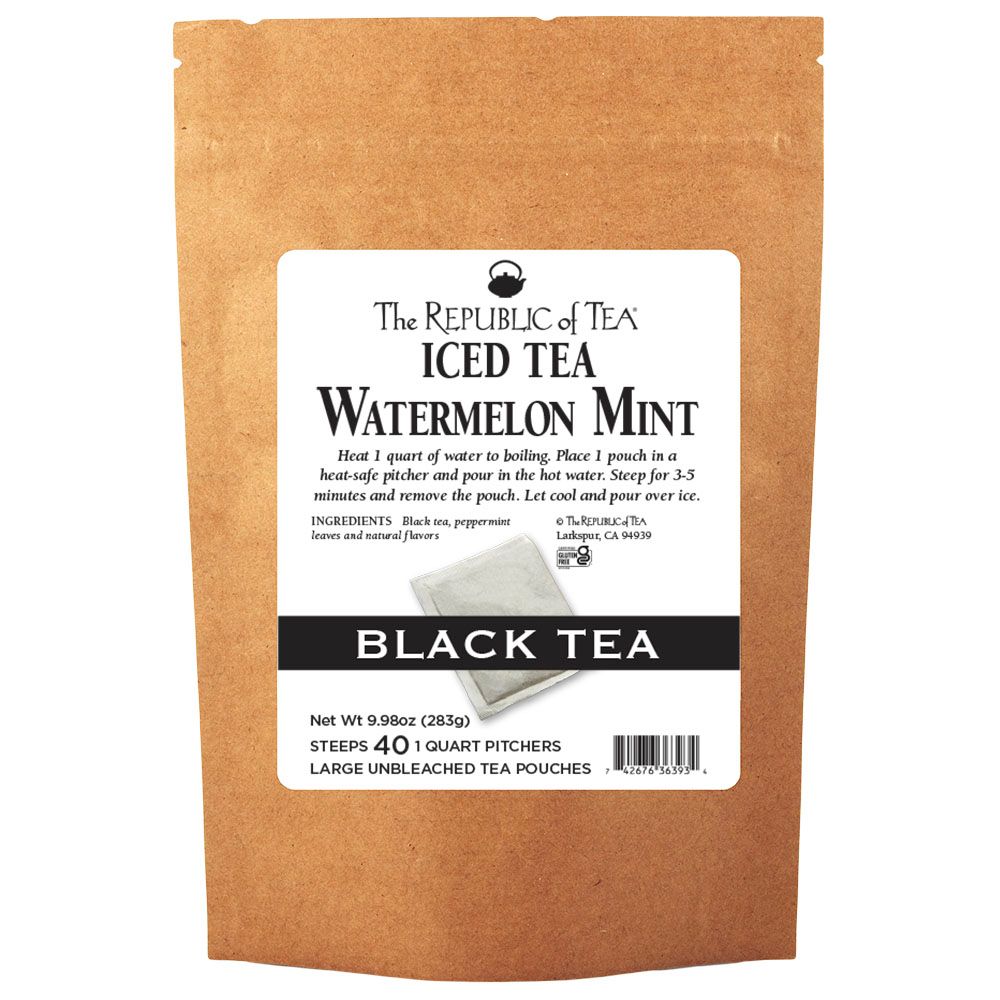 Watermelon Mint Black Large Iced Tea Pouches