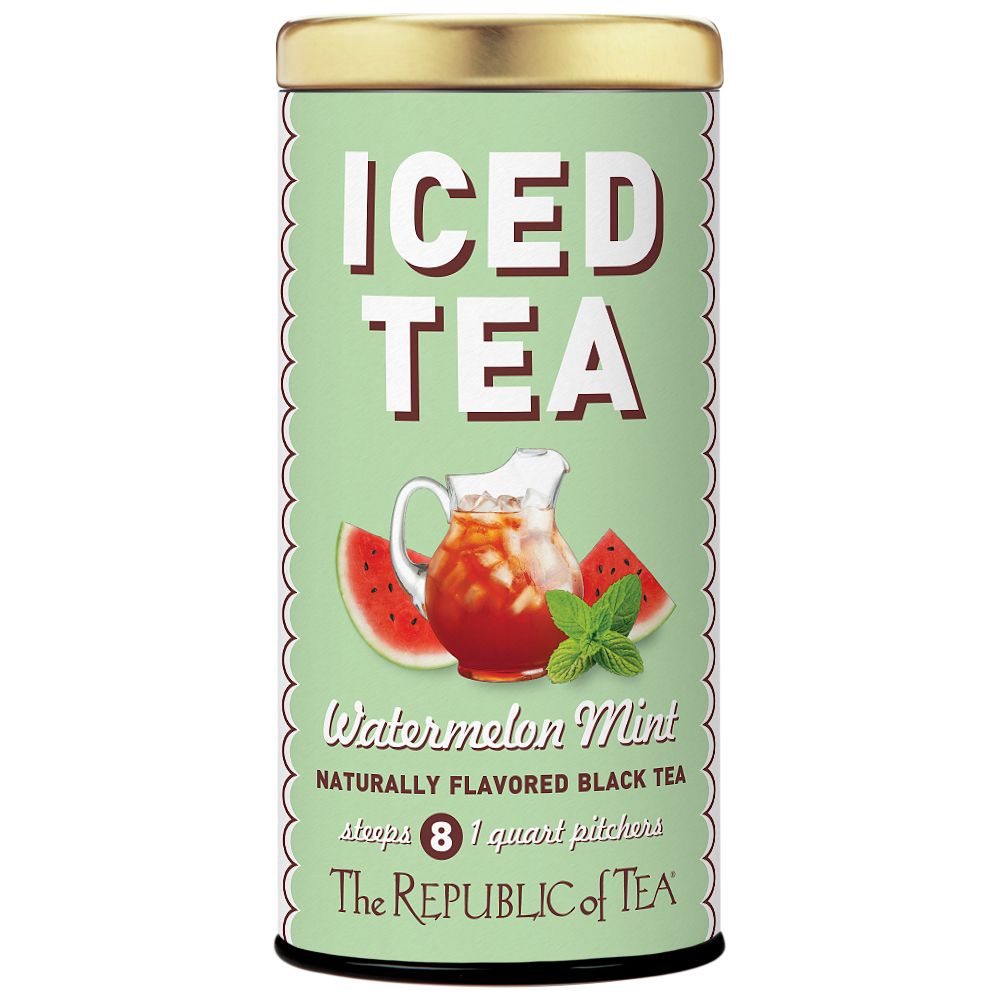 Watermelon Mint Black Large Iced Tea Pouches – The Republic of Tea
