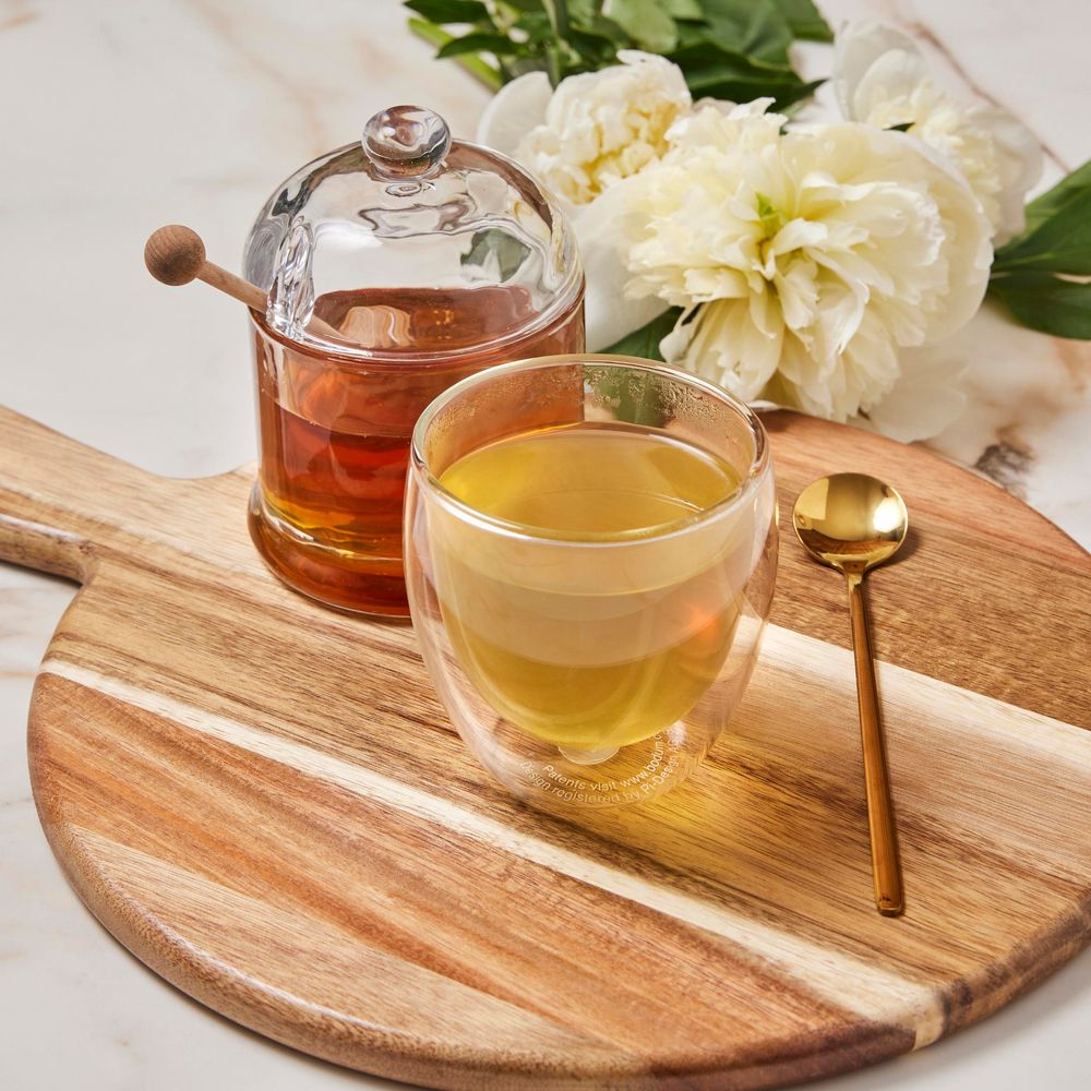 8 oz Pavina Double Wall Glass Cups