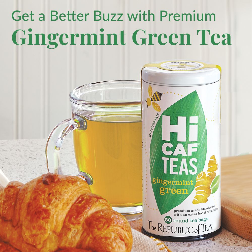 HiCAF® Gingermint Green Tea Bags – The Republic of Tea