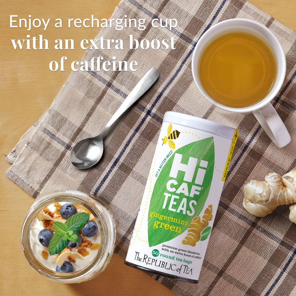 HiCAF® Gingermint Green Tea Bags – The Republic of Tea
