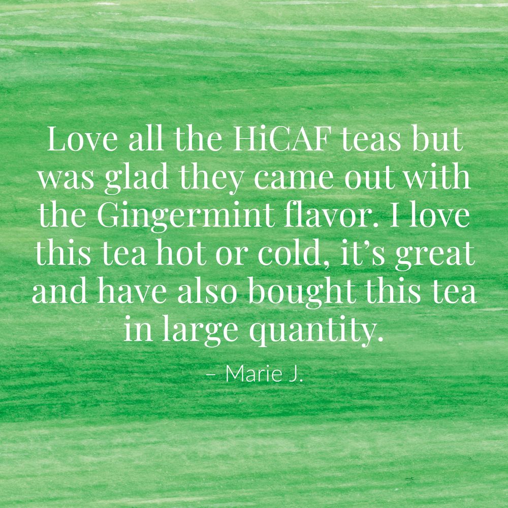 HiCAF® Gingermint Green Tea Bags