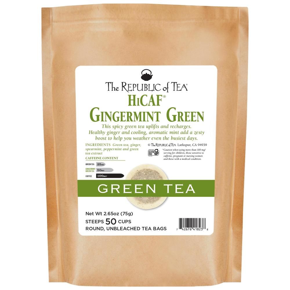HiCAF® Gingermint Green Tea Bags