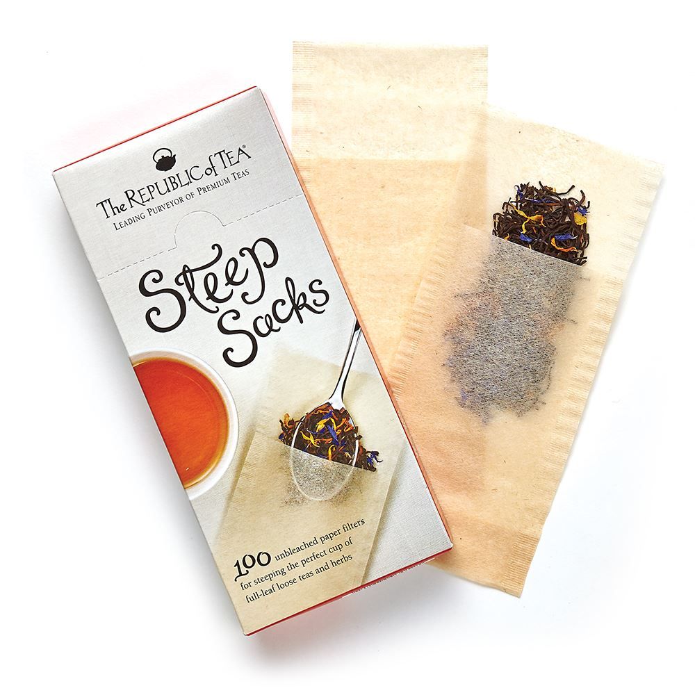 Steep Sacks for Full-Leaf Loose Tea and Herbs – The Republic of Tea