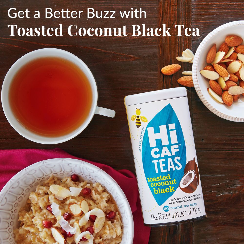 HiCAF® Toasted Coconut Black Tea Bags – The Republic of Tea