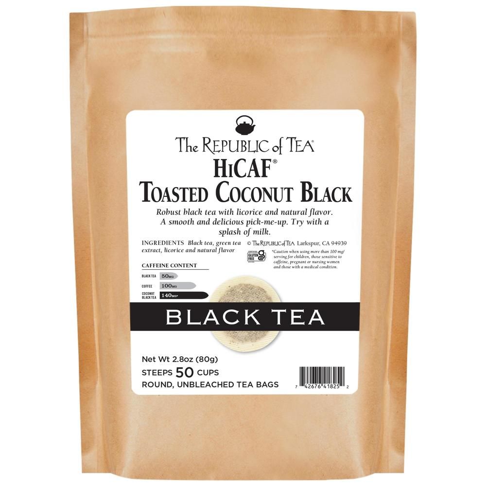 HiCAF® Toasted Coconut Black Tea Bags