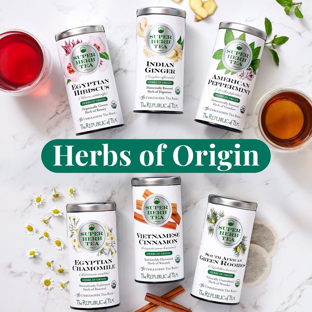 Organic Egyptian Chamomile SuperHerb® Herbs of Origin Tea Bags Tea Bags Bulk