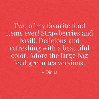 Strawberry Basil Green Tea Large Iced Tea Pouches