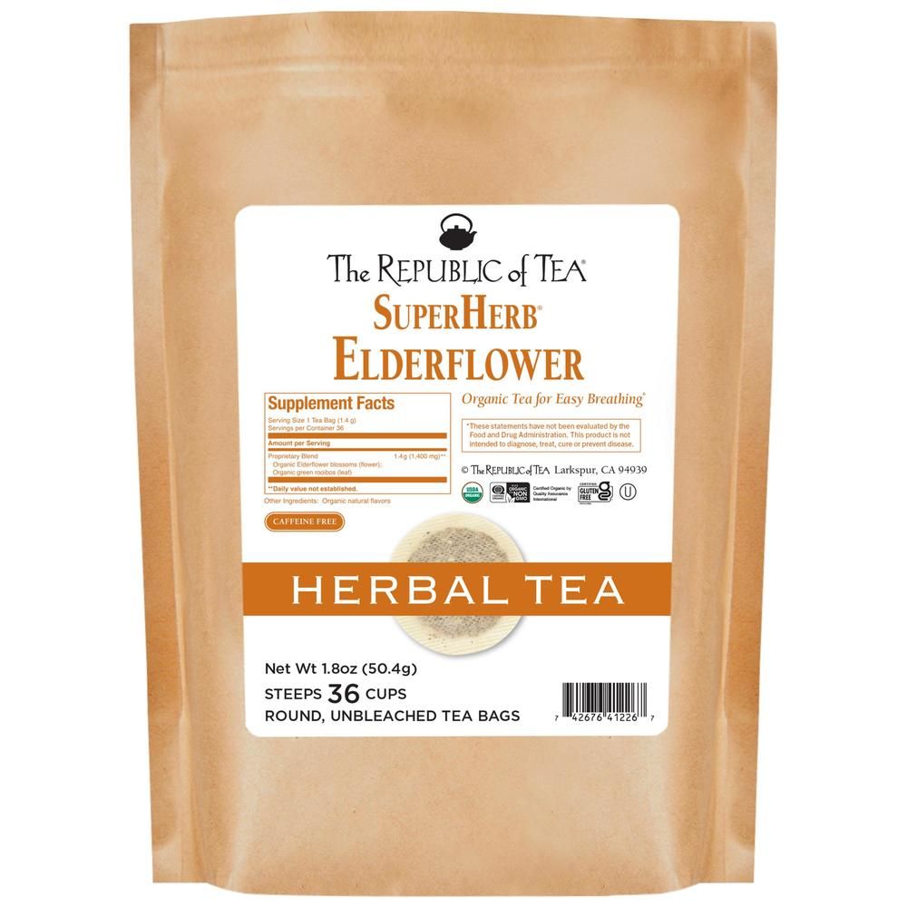 Organic Elderflower SuperHerb® Tea Bags