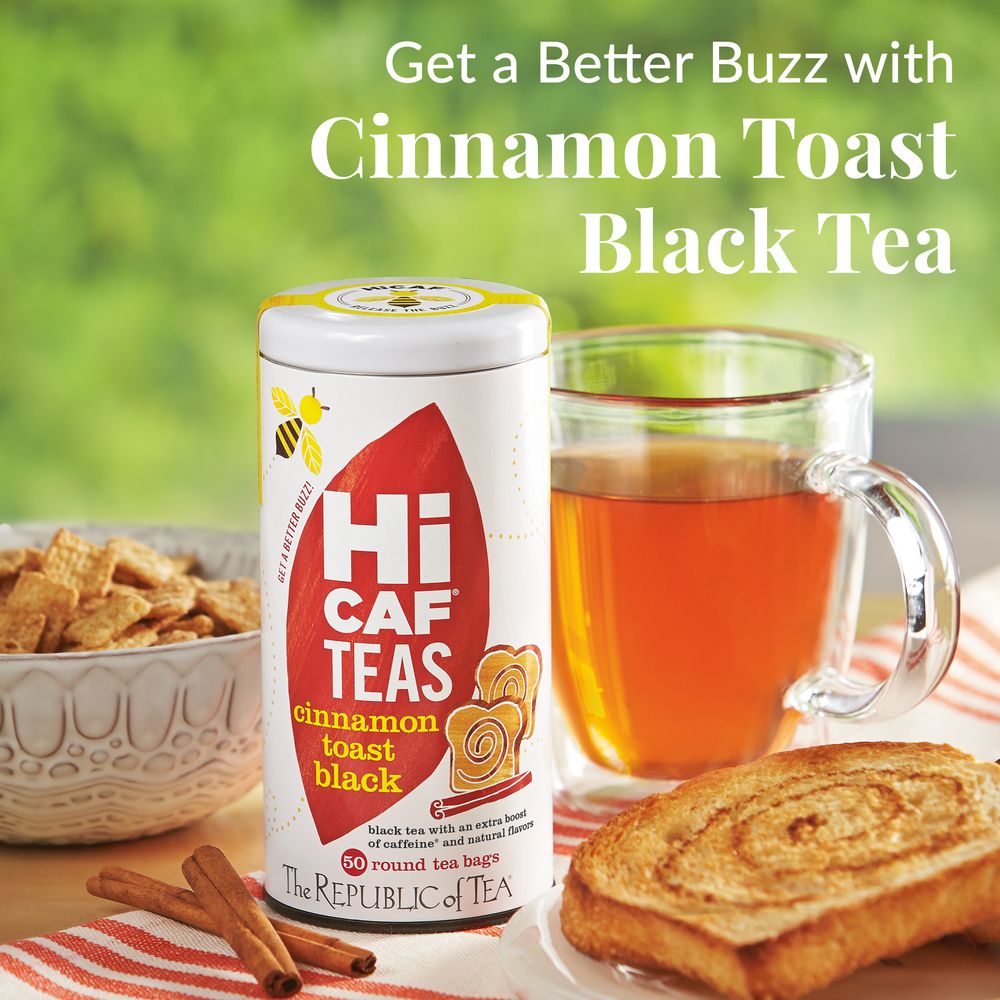 HiCAF® Cinnamon Toast Black Tea Bags – The Republic of Tea