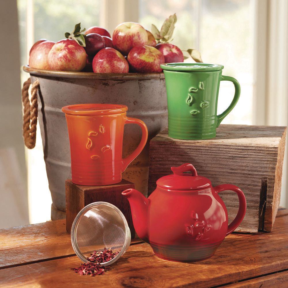 Red Dancing Leaves Teapot – The Republic of Tea