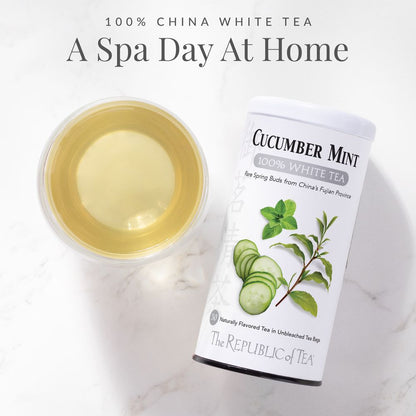 Cucumber Mint 100% White Tea Bags