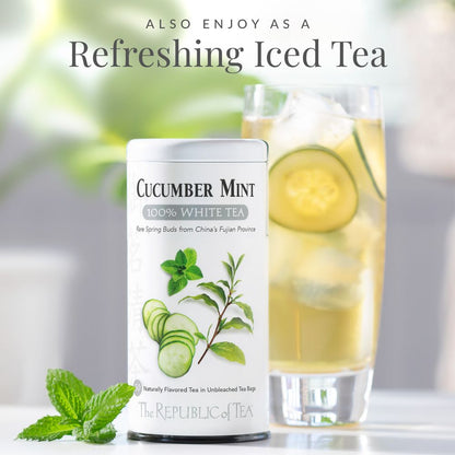 Cucumber Mint 100% White Tea Bags