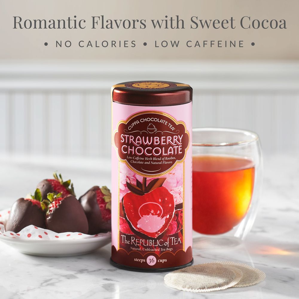 リリパットレーン　STRAWBERRY TEAS Strawberry Cuppa Chocolate Tea Bags – The Republic of Tea