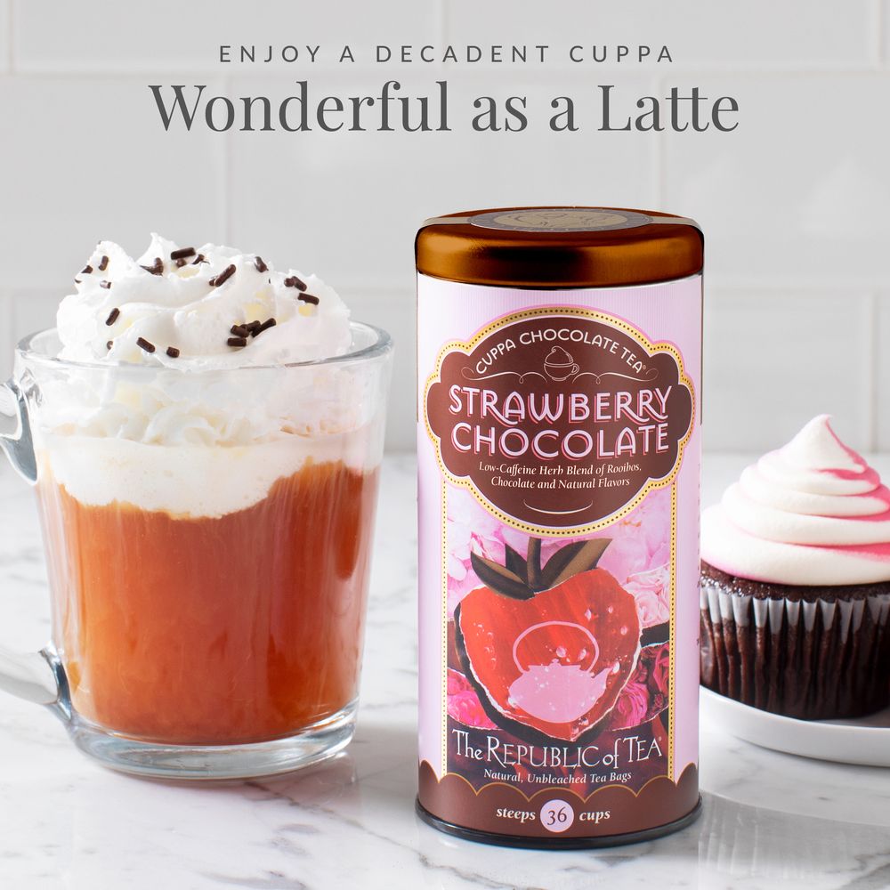 Strawberry Cuppa Chocolate Tea Bags – The Republic of Tea