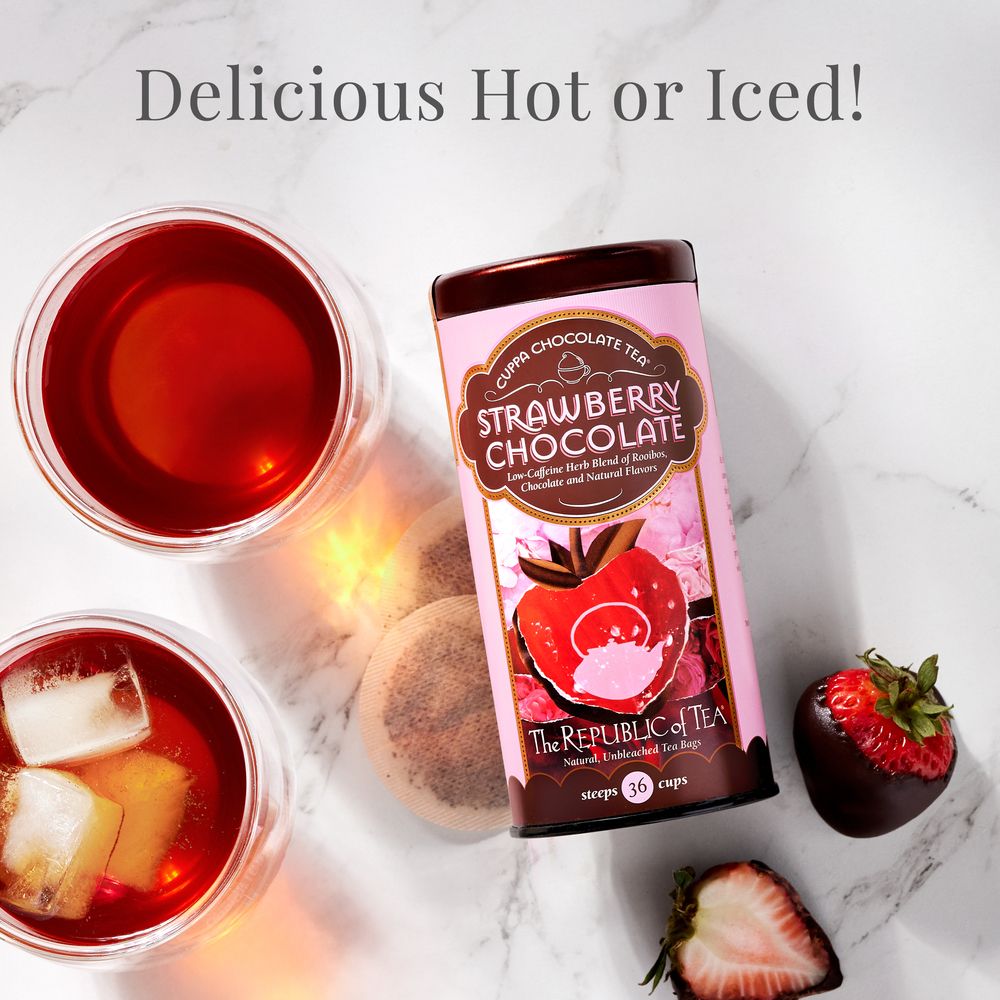Strawberry Cuppa Chocolate Tea Bags – The Republic of Tea