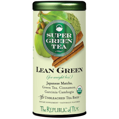 Organic Lean Green SuperGreen Tea Bags