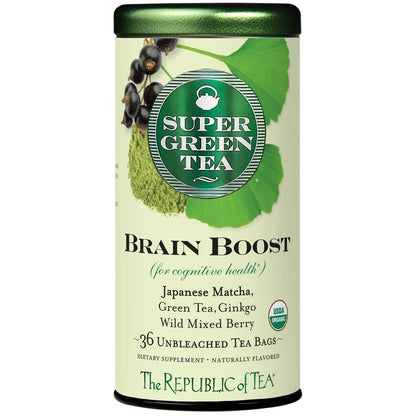 Organic Brain Boost SuperGreen Tea Bags